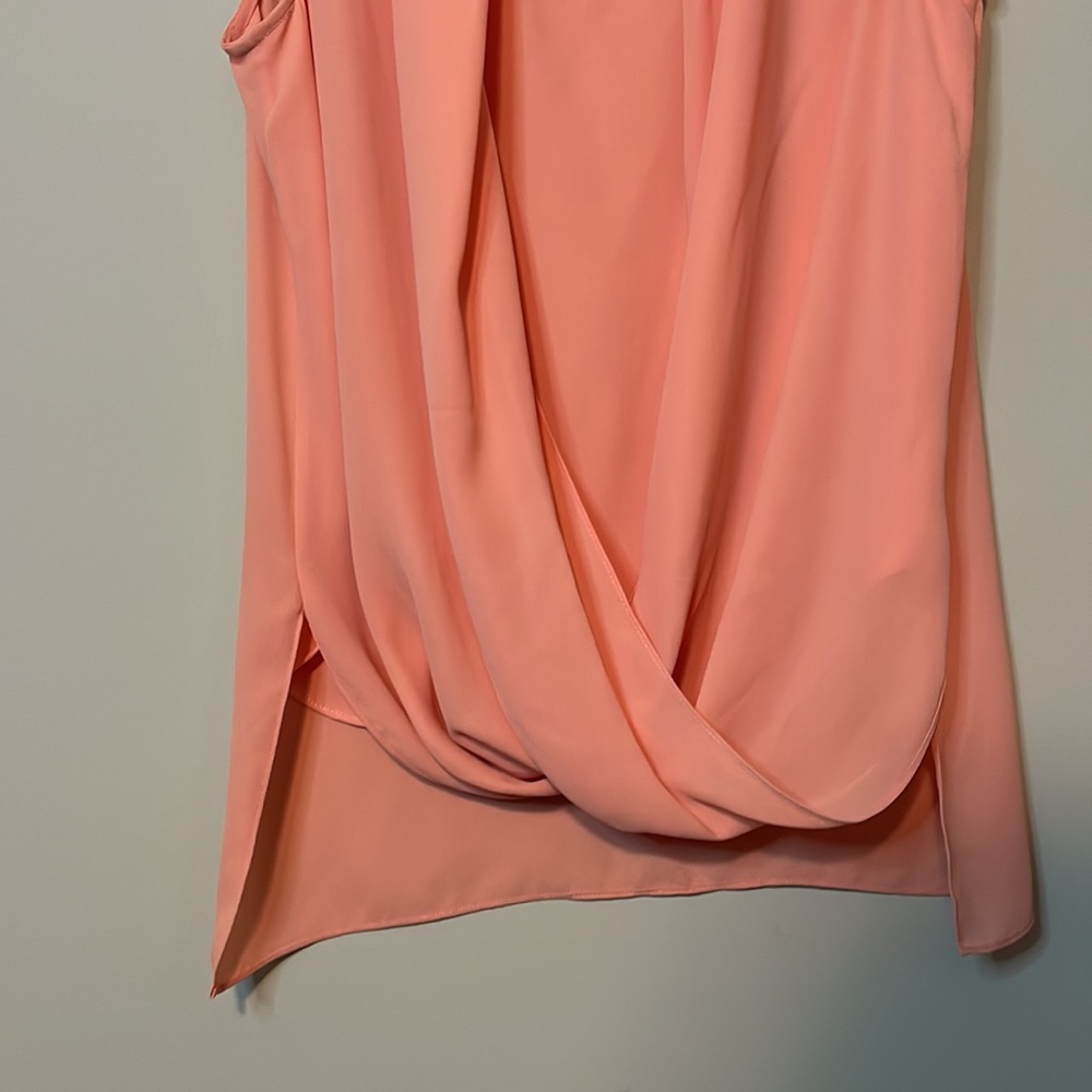 Vince Camuto Sleeveless Chiffon Overlay Blouse Size XS - Picture 3 of 6